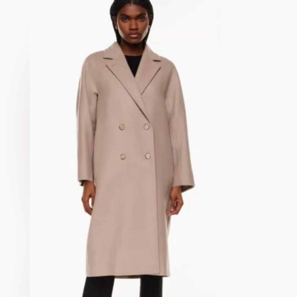 Aritzia slouch wool coat